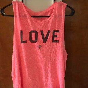American eagle crop top/ muscle tee